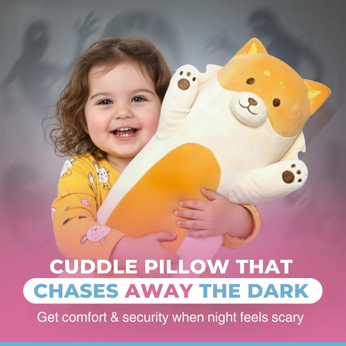 Cuddle Paws Unicorn Plush Body Pillow for Kids, Soft Toy - Fox / Large - 47 Inches - image 2