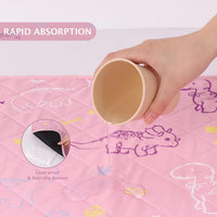 IEUUMLER Washable Pee Pads for Dogs - Pink Dinosaur / 30"X20"-2pcs - image 3