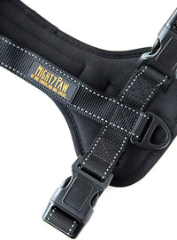 Mighty Paw Dog Car Harness - Vehicle Safety Gear - 2 Leash Attachment - Adjustable Straps - Reflective Stitching - Soft Padding - Standard Harness Functionality - No Pull Front Leash Attachment - L