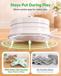 PetBusy Smart Interactive Cat Toys for Indoor Cats Chasing - Green - image 4