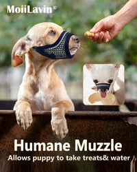 Dog Muzzle, Soft Mesh Muzzles for Small Dogs - Black / S-Snout (5.5"- 6.1") - image 2