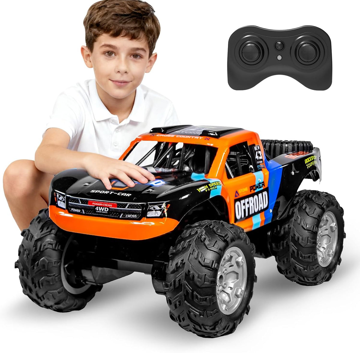 KB KAIBO 1:16 Amphibious Remote Control Car - Q205 Orange
