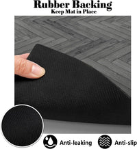 Dog Food Mats for Floors Absorbent, Pet Cat Food Mat - M(16"×24") / 01-Dark Grey - image 4