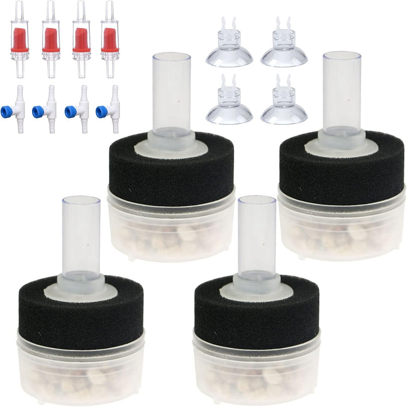 ALEGI 4pcs Small Aquarium Bio Sponge Filter, Up to – Essentials for Fish