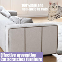Anti Cat Scratch Tape, 4" x 30Yds, Transparent, Double Sided - 6" x 20Yards - image 2
