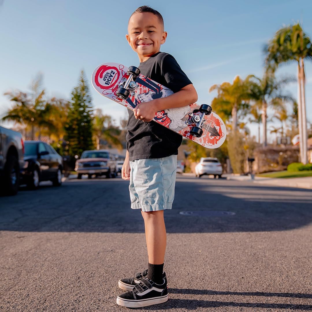 Rude Boyz 24 inch mini cruiser skateboard for kids with aluminium trucks - view 12