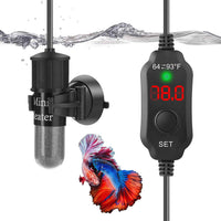 10W 5V/2A USB Super Mini Betta Heater LED Digital for up to 1 Gal - For Aquariums ≤ 2 Gal