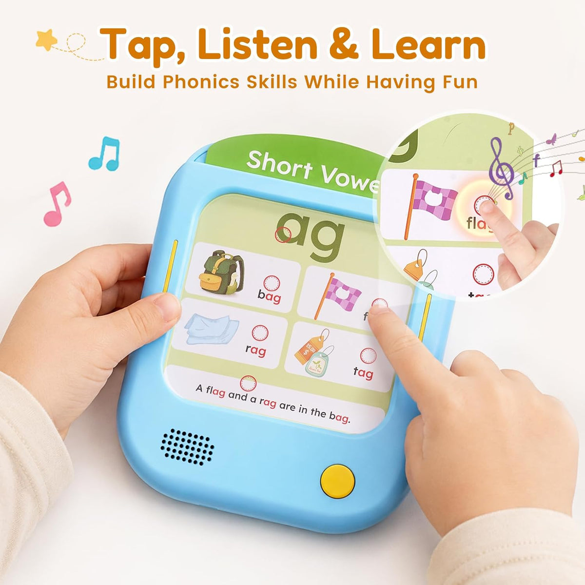 JoyCat Kids Learning Tablet - Blue:Phonics - image 4