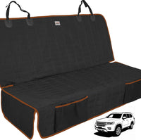Dog Car Seat Cover for Back Seat - Black-Brown / SUV Bench-54"W / 1