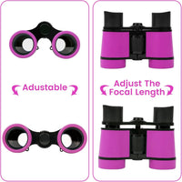 Dr. Anison kids binoculars set in blue with canvas bag and neck strap - view 21