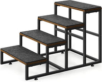 Dog Stairs for High Beds 4 Steps Dog Stairs for Small Medium Dogs Pet Stairs/Steps for Puppy, Cats, and Dogs, Easy to Walk on Dog Step for Beds and Cars