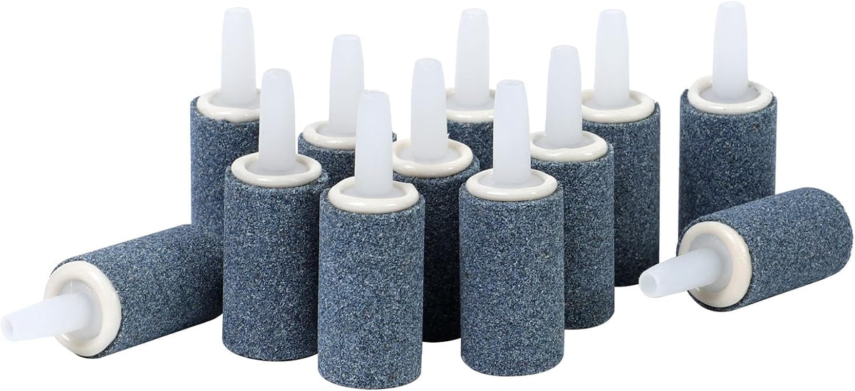 AQUANEAT Aquarium Air Stones 1 inch 12 Pack, Bubble Stone - 1 inch