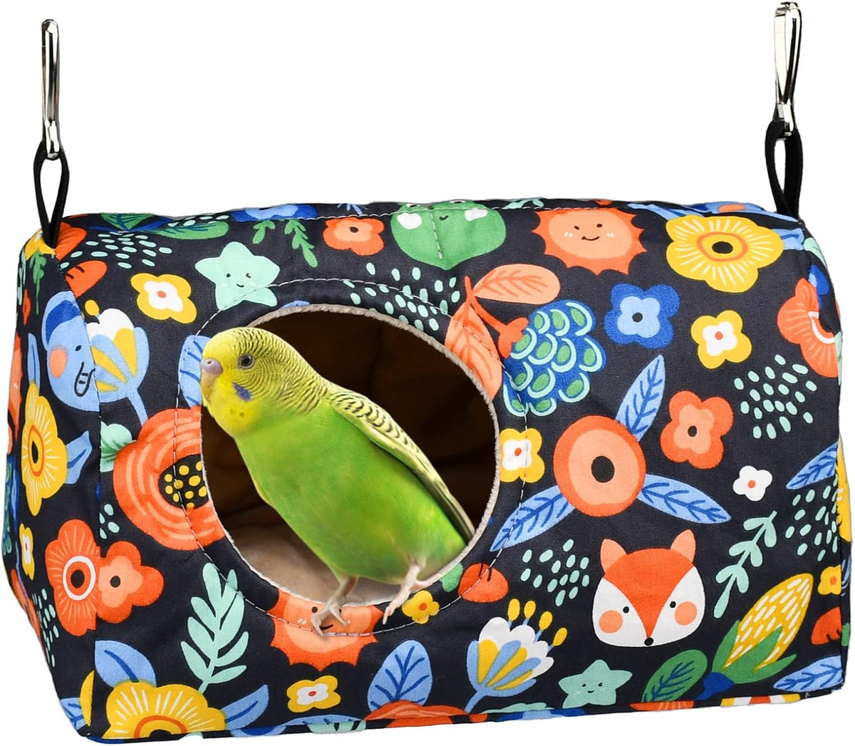 Bird Warm Bed Sleeping Nest House Snuggle Hanging Hut Hammock - S