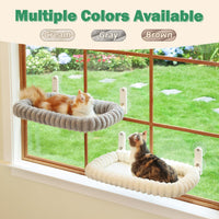 Zakkart SnugCloud Foldable Cat Window Perch – Essentials for Cats - Cream White / Medium (22.8"x15.7") - image 4