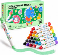 Jar Melo tempera paint sticks for kids in 16 washable solid colors with twist-up barrels - view 3