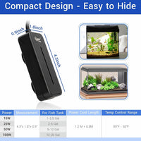 hygger Small Submersible Aquarium Heater 25W Mini Betta Fish Tank - X-Small - image 3