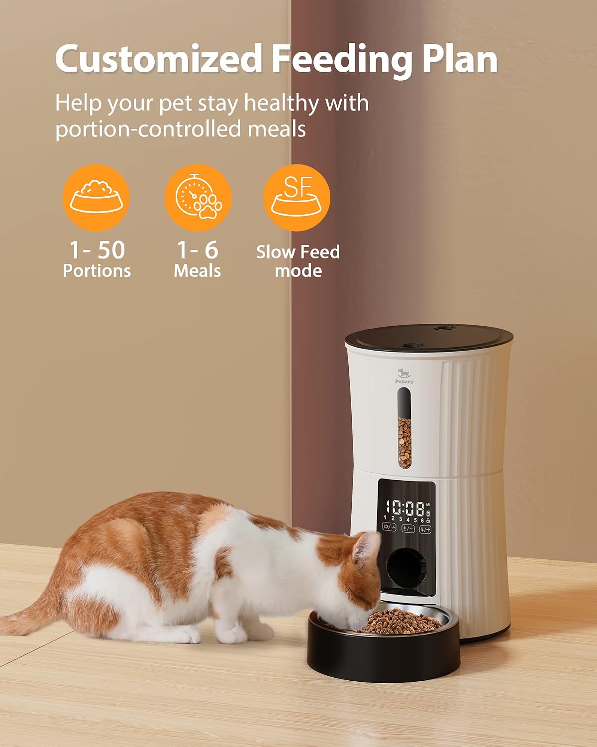 Timed Automatic Cat Feeder - White / Regular - image 2