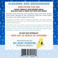 Sit Stay Forever Dry Powder Shampoo for Dogs, Dry Shampoo for Smelly Dogs and Cats, Talco para Perros y Gatos, Shampoo for Stinky and Itchy Skin, Waterless Dog Shampoo, 28 oz