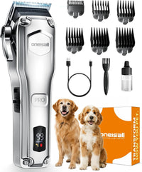 oneisall PC18 Dog Clippers for Grooming for Thick Coat – Essentials for Dogs