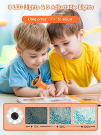 Microscope for Kids 1000X Handheld Digital Miniscope Stem Toys Gifts – Fun for Kids & Family - Orange - image 3