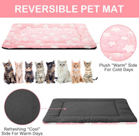 4 Pcs Dog Crate Pads Soft Warm - Rectangular 18 x 14 x 1.6 Inch / Star / Colorful - image 3