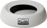 Franklin Sports No-Spill Travel Pet Bowl for Dogs + Cats - Gray / 16 Ounces