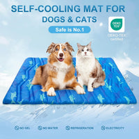 BEAUTYZOO Cooling Mat for Large Dogs, Self-Cooling - Shark Blue / 36.0"L x 23.0"W x 1.0"Th(M) - image 3