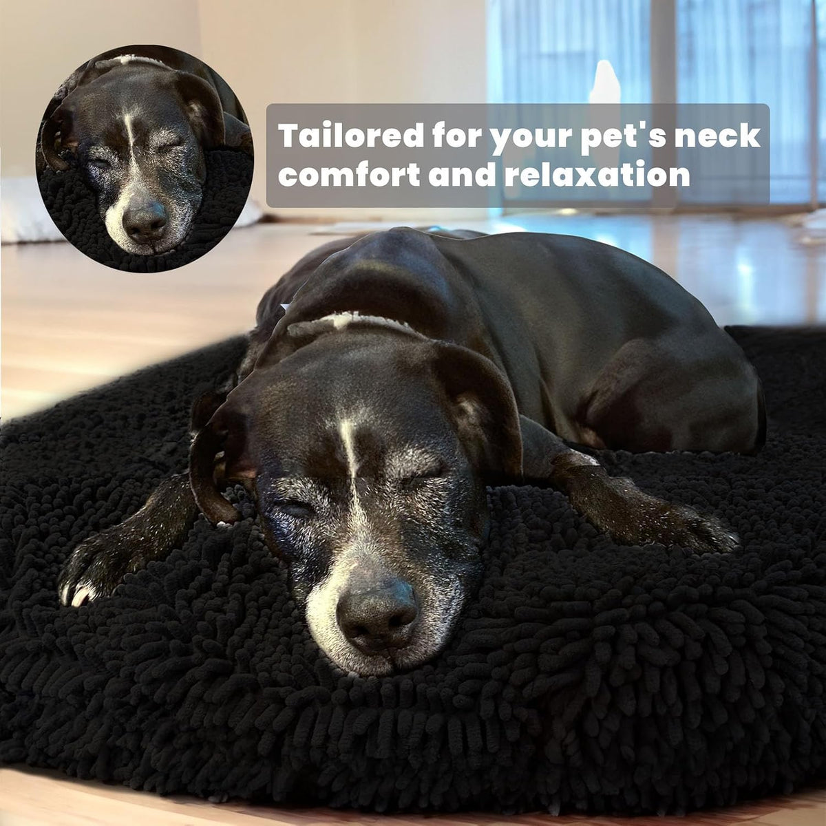 Muddy Mat Cloud K-9 Dog Beds for Small Dogs & Cats - Medium (35''X35'') / Black - image 4