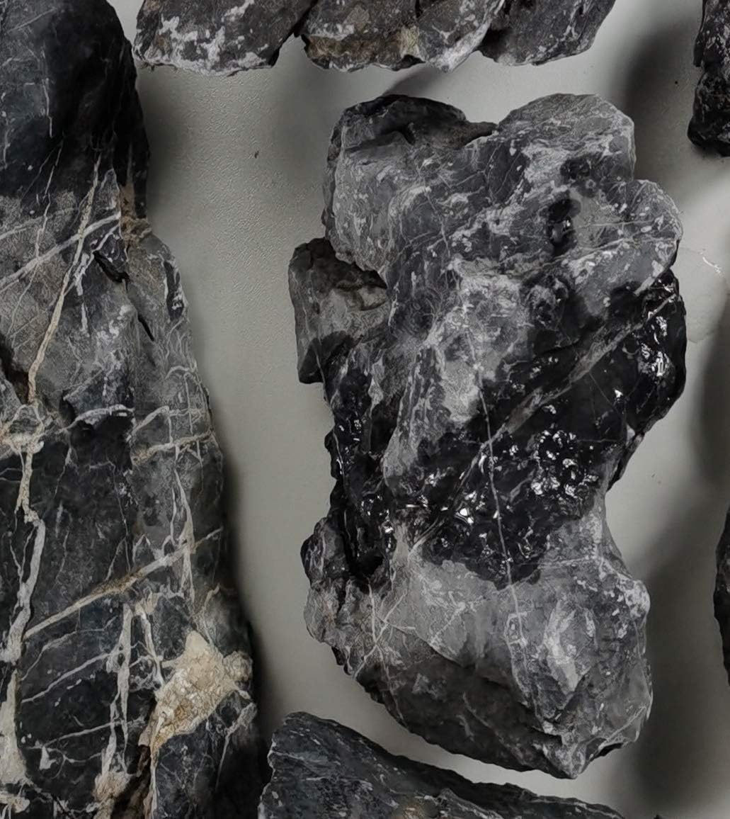 Voulosimi Natural Slate Rocks PH Neutral Stone Perfect Rocks - Seiryu Stone / 44 LB - image 2