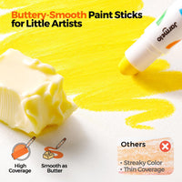 Jar Melo tempera paint sticks for kids in 16 washable solid colors with twist-up barrels - view 4