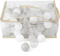 MoonxHome Ball Pit Balls for Toddlers - C_white&transparent&light Grey / 100 - image 2