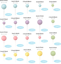 RASSLISA ball cake toppers, 56 plastic pearl balls in three sizes for cake decorating - view 26