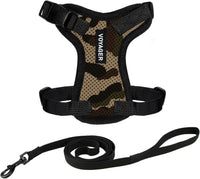 Voyager Escape-Proof Step-in Harness & Leash, Moss Green - Army/Black Trim / XXXS (Chest: 10.5 - 13")