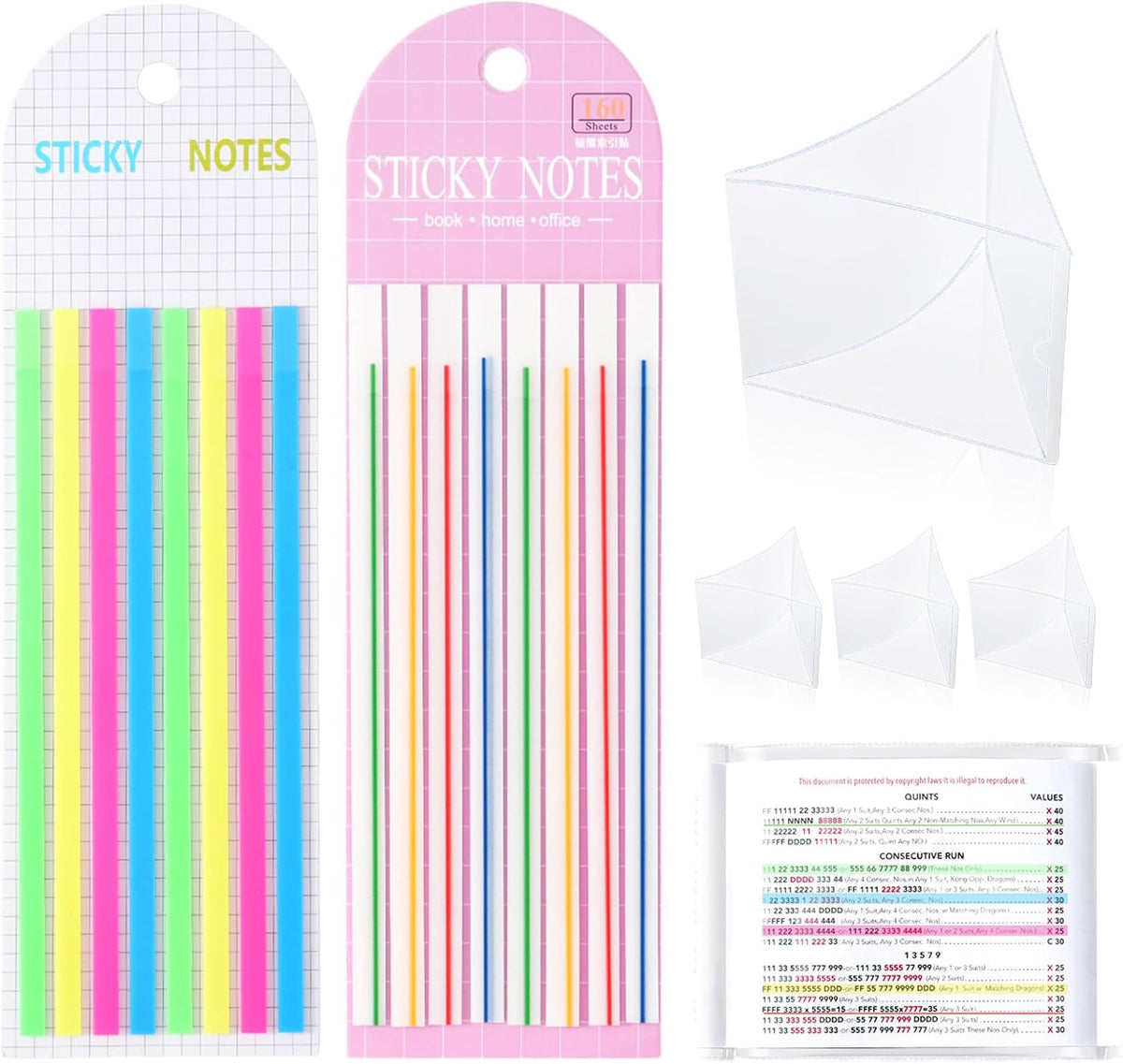 320 pcs Mahjong Card Line Finder Highlighter Tape - 320pc.4
