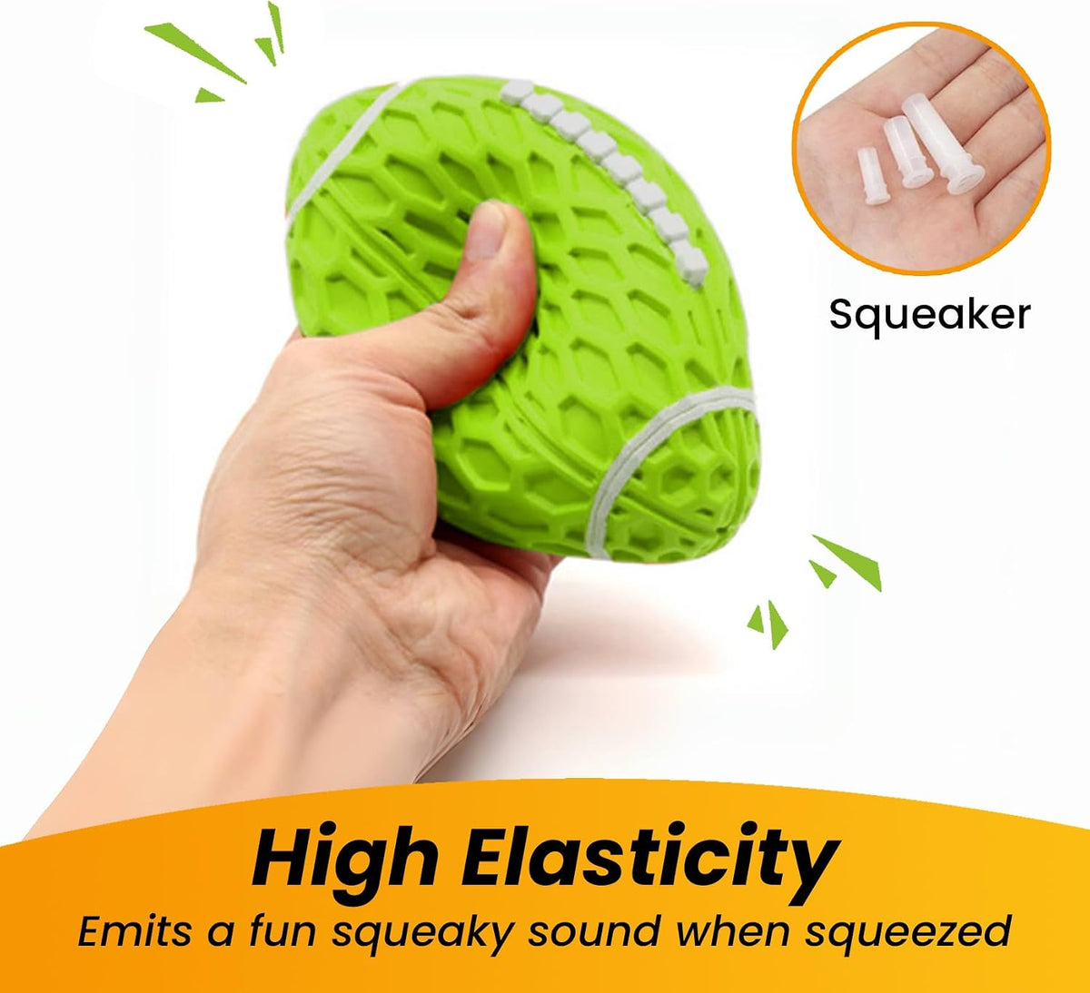 Puppy Toy, Interactive Squeaky Dog Ball Toys for Small Dogs – Essentials for Dogs - Green / Small - image 3