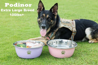 Large Dog Water Bowl 2 Pack, Aqua - Pink - 2 Pack / 1.3 Gallons - XL (100lb + breed) - image 2