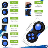 Gejoy 3 Pcs Fidget Toys Adults Set Silent - Black and Blue - image 3