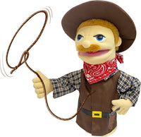 16" Puppets Entriloquist Puppet - H-cowboy - image 4