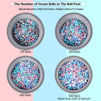 MoonxHome Ball Pit Balls for Toddlers - A-transparent / 500 - image 2
