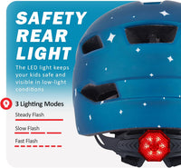 Kids Bike Helmet, Toddler Youth Helmet for Boys Girls, Ages 3-5 - Matte Stars / 50cm-57cm/19.7''-22.4'' - image 4