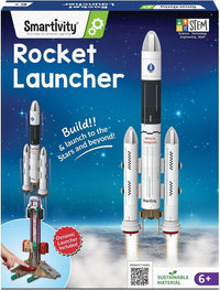 Smartivity DIY Rocket Launcher STEM Kit for Kids 6-12 Years – Fun for Kids & Family - Rocket Launcher