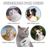 3-in-1 Steam Brush for Cats & Dogs – Hair Removal Comb with One-Click Release & Water Spray – Grooming Brush for Shedding, Long/Short Hair