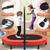 ANCHEER 56" Double Mini Trampoline for Kids - Red Pro - image 4