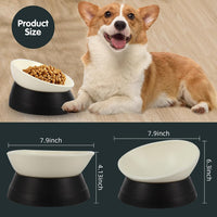 Bulldog Bowl Anti-Slip Dog Cat Dish Detachable Rubber Dog Bowl Pet - Black / 3.5 Cup ( Medium/Large Dog ) - image 3