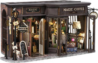 CUTEBEE 3D Wooden Puzzle for Adults - Vintage Coffee Shop