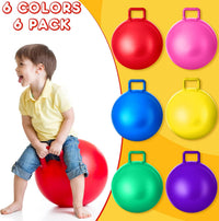 Lewtemi 6 Pcs Hopper Ball with Handle - Rainbow Colors / 18 Inch - image 3