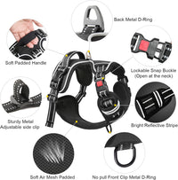Timos Dog Harness, No Pull Large Sized with 3 Buckles - X-Large / Lock Black - image 3