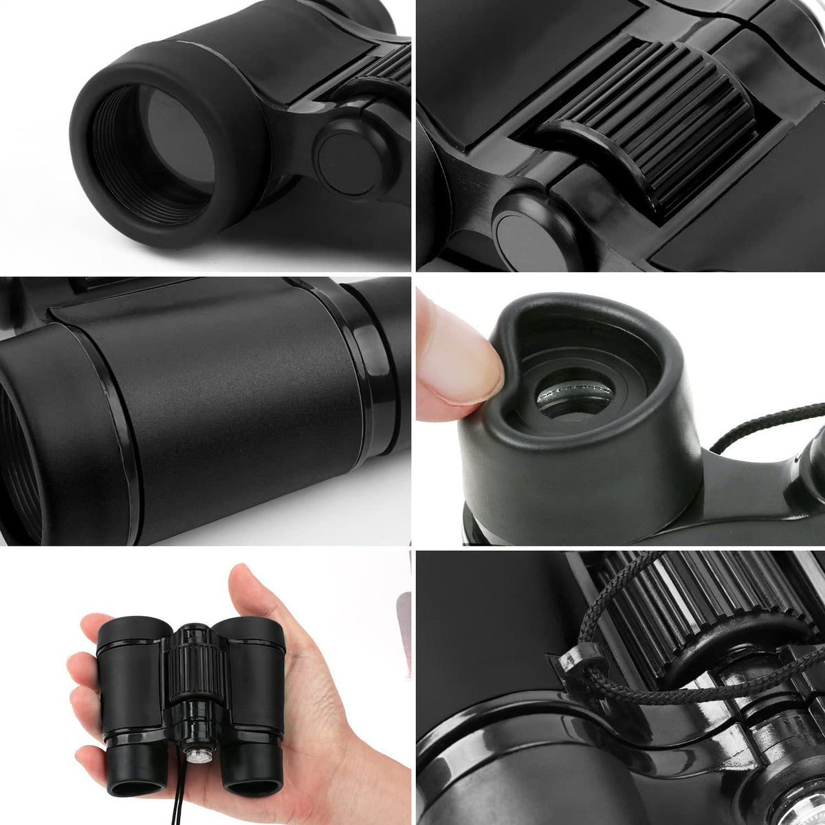 Scotamalone Kids Toy Binoculars Shock Proof for Age 3-12 Years Old - black / one pc (Pack of 1) - image 2