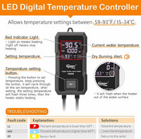 hygger Aquarium Heater 300W/500W/800W/1000W - 1000W for 130-260 Gallon - image 2