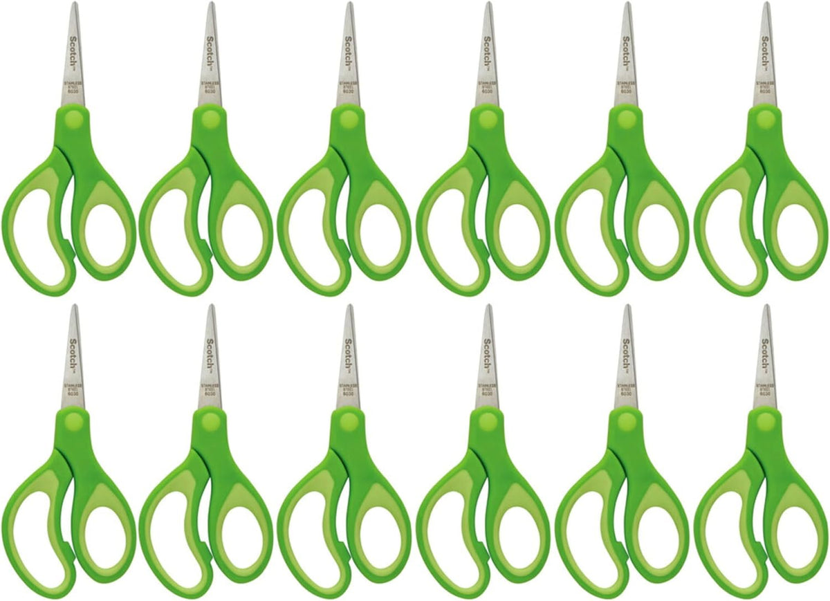 Scotch 5" Soft Touch Pointed Tip Kids Scissors, Stainless Steel - 12 count - blunt / 12 Count - image 3